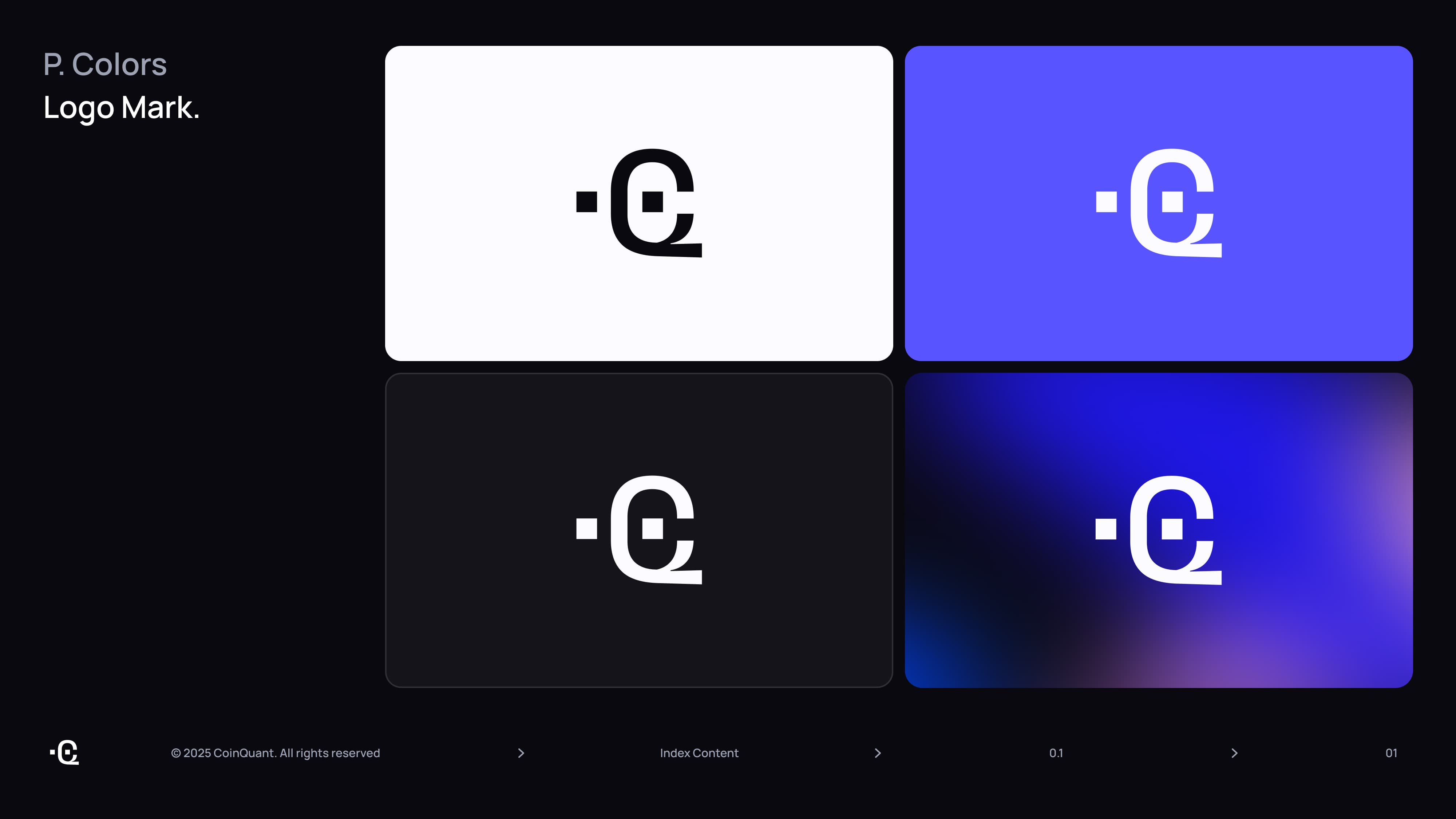Page from CoinQuant's new brand guide