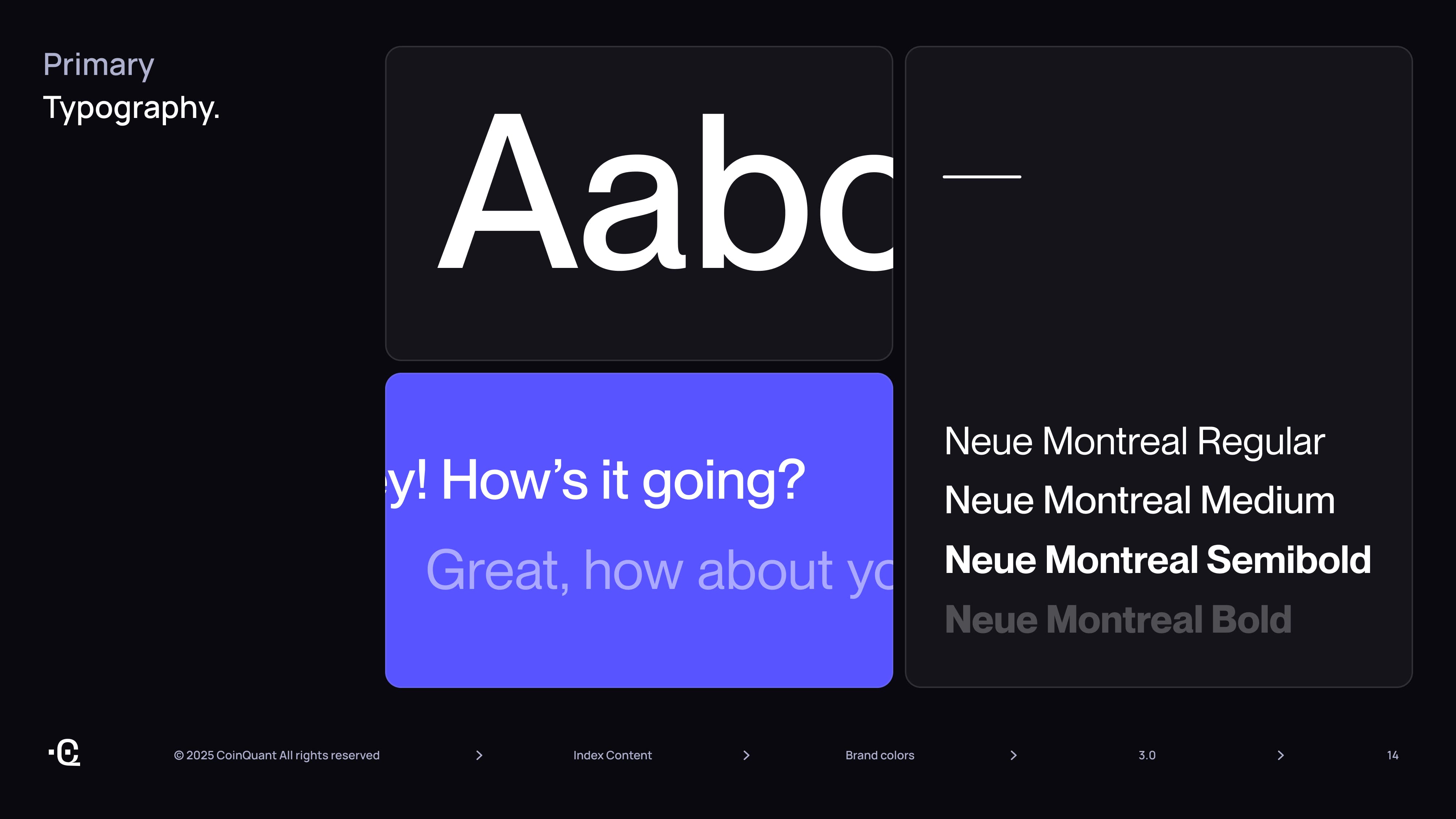 Page from CoinQuant's new brand guide